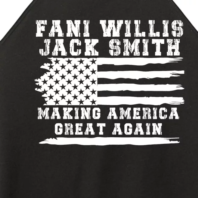 Fani Willis Jack Smith For President 2024 Retro Men Women America Flag Women’s Perfect Tri Rocker Tank