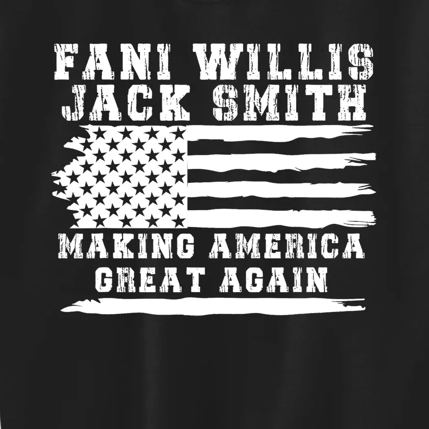 Fani Willis Jack Smith For President 2024 Retro Men Women America Flag Kids Sweatshirt