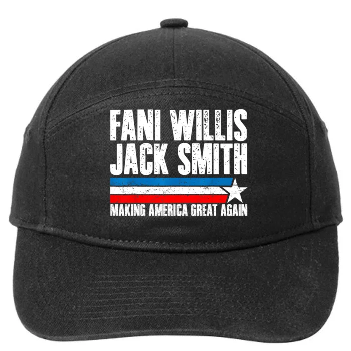 Fani Willis Jack Smith For President 2024 Funny Political Design 7-Panel Snapback Hat