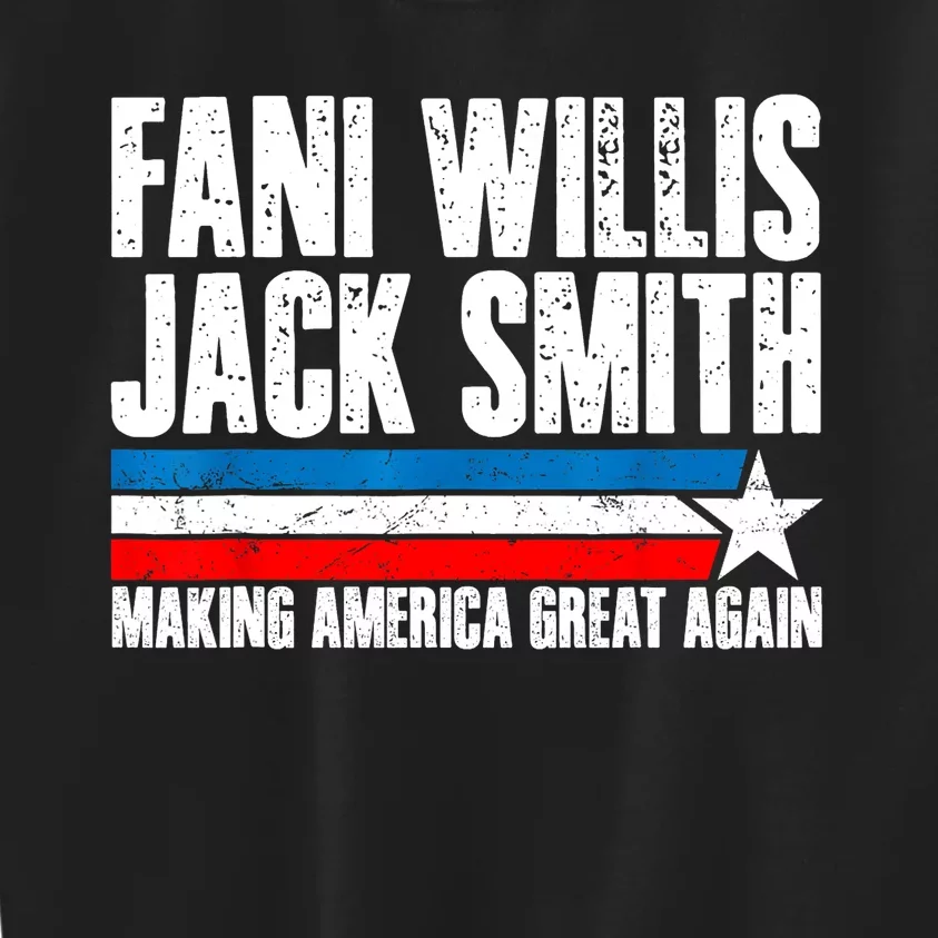 Fani Willis Jack Smith For President 2024 Funny Political Design Kids Sweatshirt