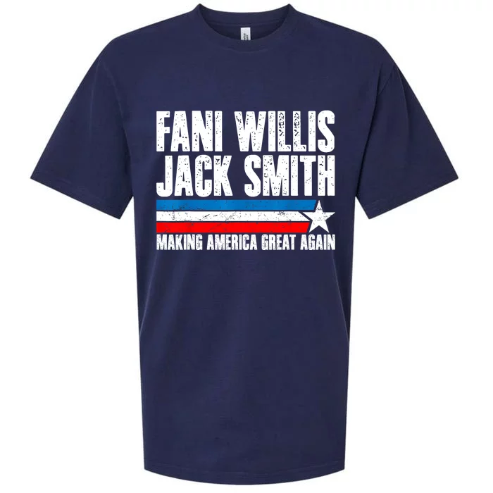 Fani Willis Jack Smith For President 2024 Funny Political Design Sueded Cloud Jersey T-Shirt