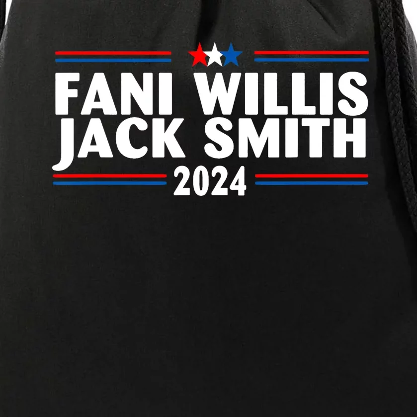 Fani Willis Jack Smith For President 2024 Funny Political Gift Drawstring Bag