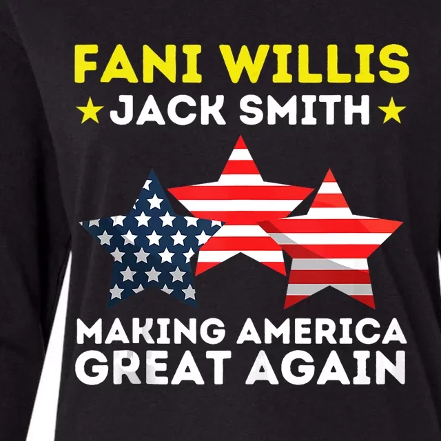 Fani Willis Jack Smith Funny President Of 2024 Saying Womens Cotton Relaxed Long Sleeve T-Shirt