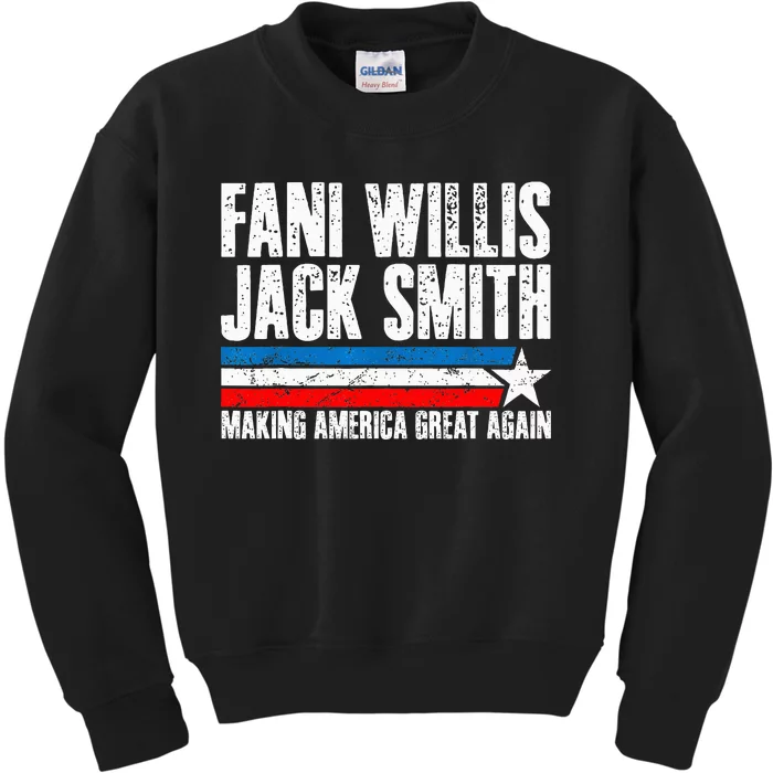 Fani Willis Jack Smith For President 2024 Retro Kids Sweatshirt