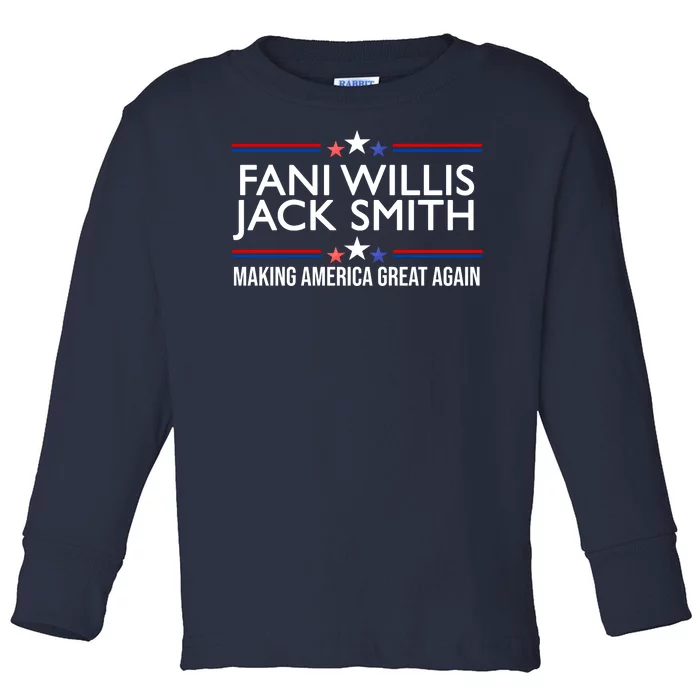 Fani Willis Jack Smith MAGA Toddler Long Sleeve Shirt