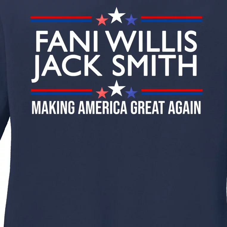 Fani Willis Jack Smith MAGA Ladies Long Sleeve Shirt