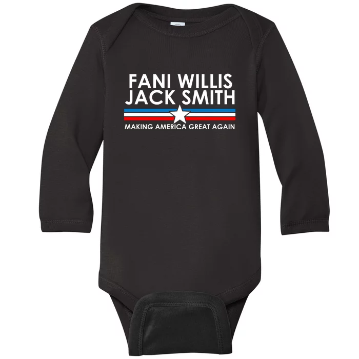 Fani Willis Jack Smith For President 2024 Baby Long Sleeve Bodysuit