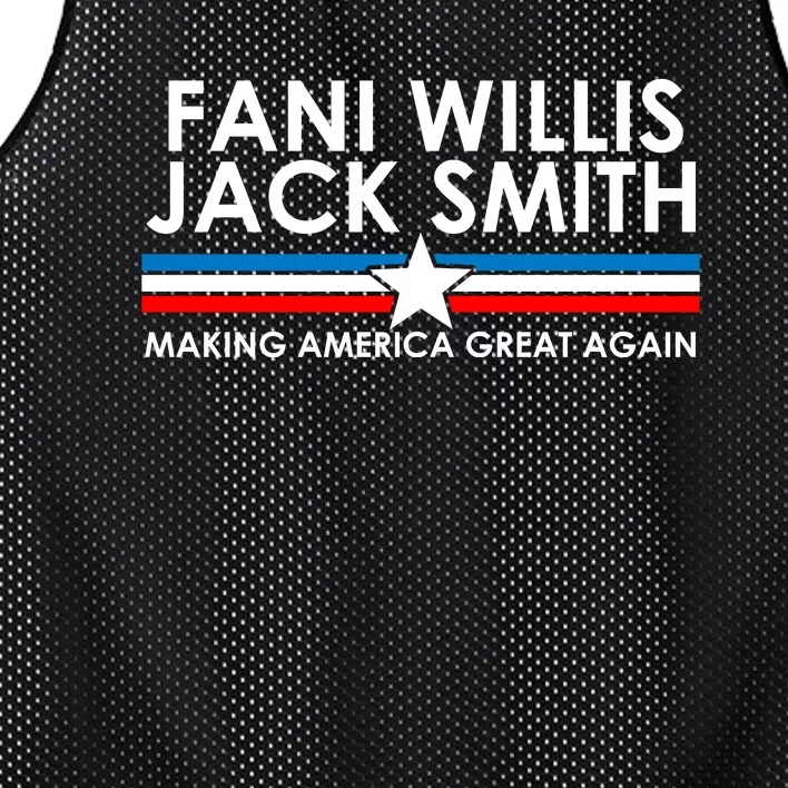 Fani Willis Jack Smith For President 2024 Mesh Reversible Basketball Jersey Tank