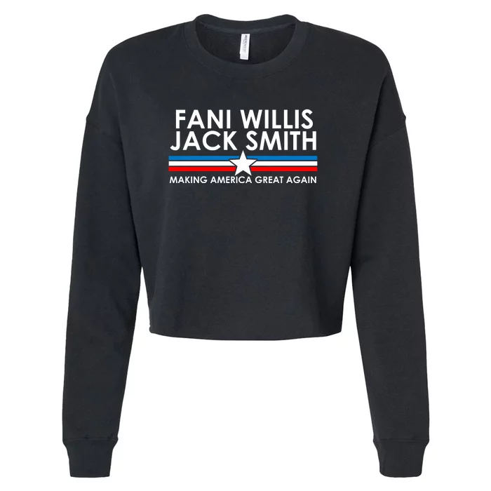 Fani Willis Jack Smith For President 2024 Cropped Pullover Crew