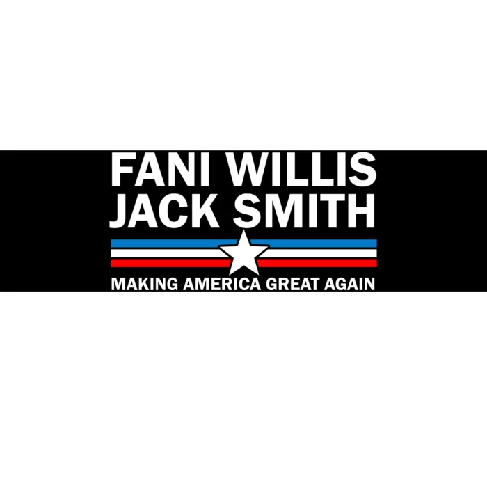 Fani Willis Jack Smith For President 2024 Bumper Sticker