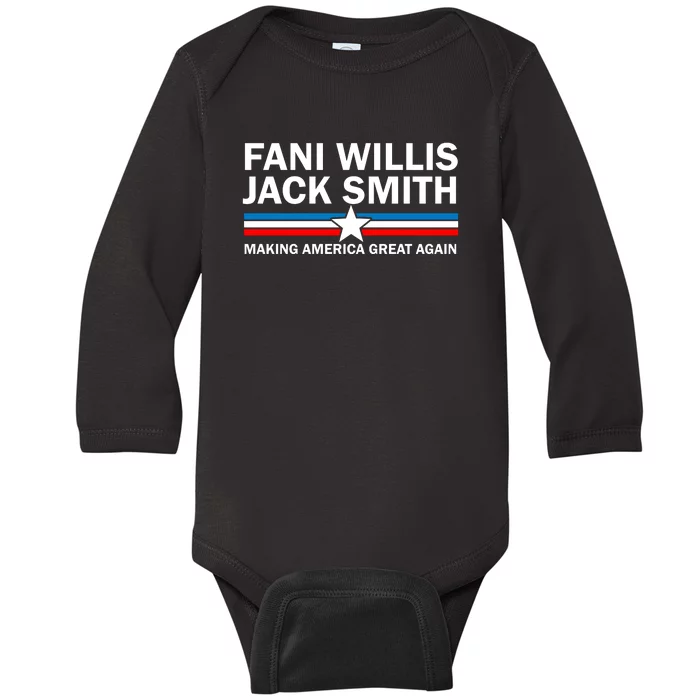 Fani Willis Jack Smith For President 2024 Baby Long Sleeve Bodysuit