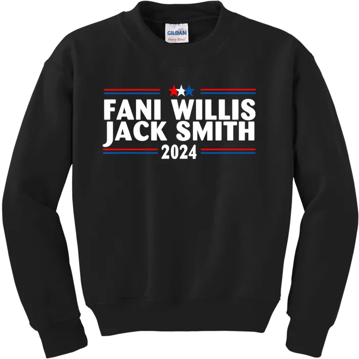 Fani Willis Jack Smith For President 2024 Kids Sweatshirt