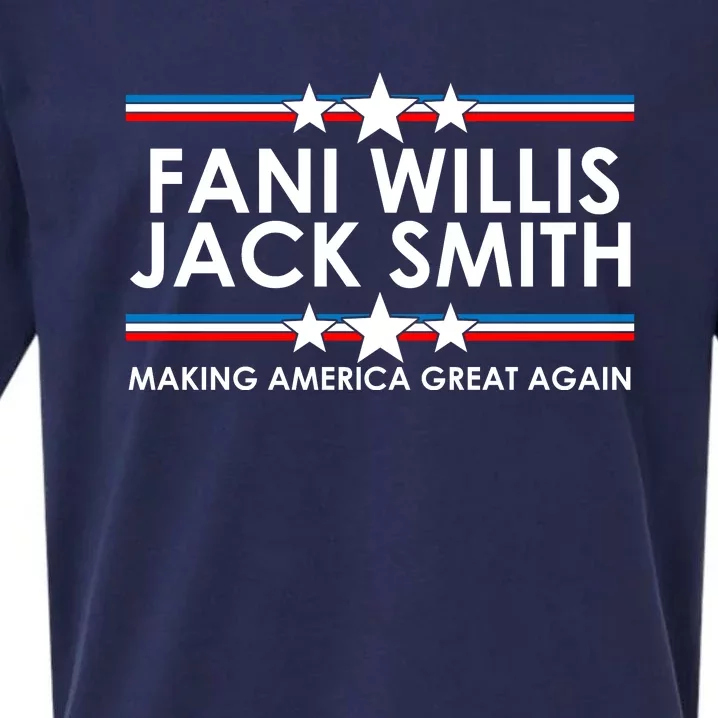 Fani WIllis Jack Smith Making America Great Again Sueded Cloud Jersey T-Shirt