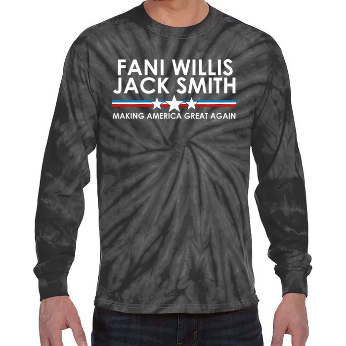 Fani WIllis Jack Smith Making America Great Again Tie-Dye Long Sleeve Shirt