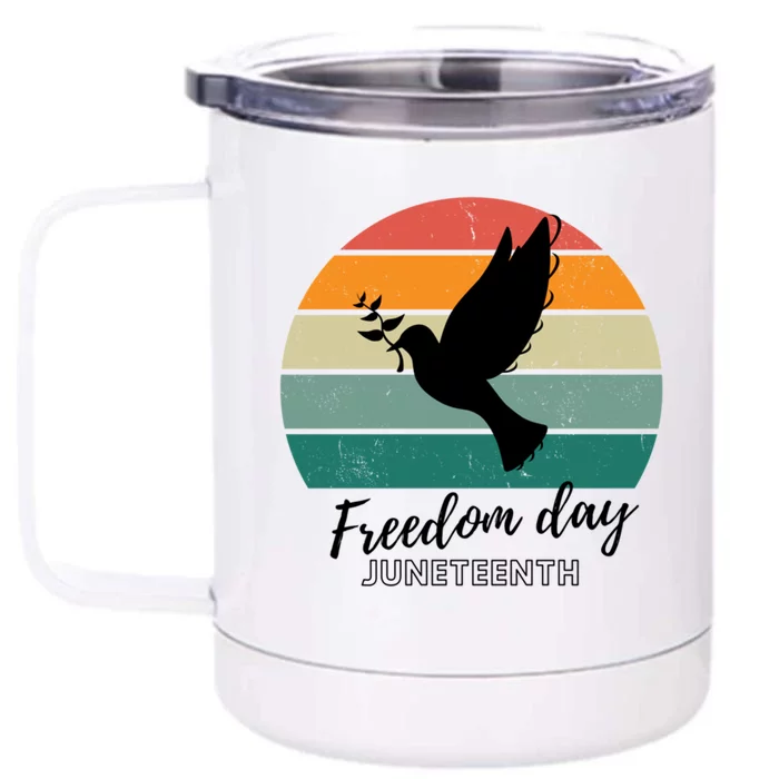 Freedom Wings: Junenth Celebration Gift Front & Back 12oz Stainless Steel Tumbler Cup