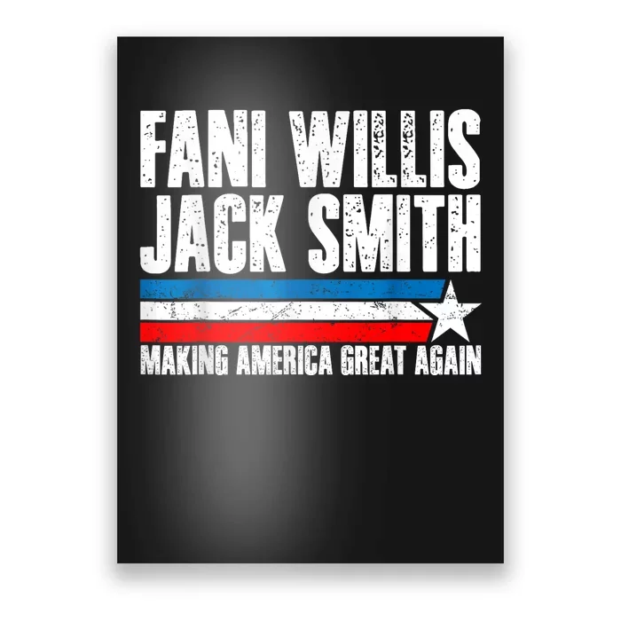 Fani Willis Jack Smith For President 2024 Retro Poster