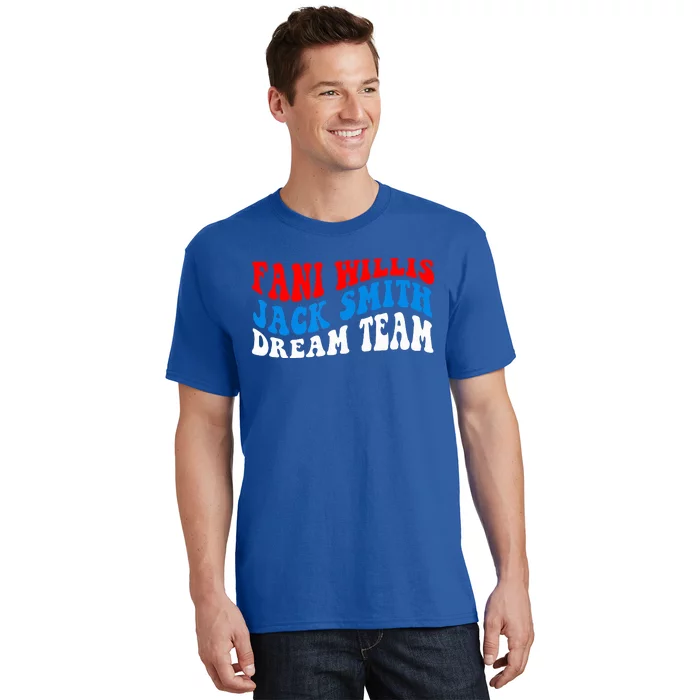 Fani Willis Jack Smith Dream Team Groovy US Flag T-Shirt