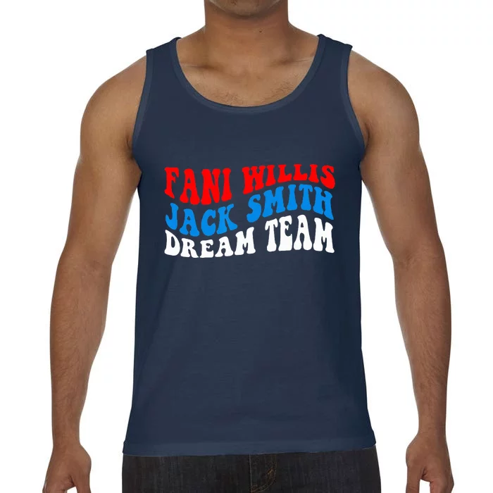 Fani Willis Jack Smith Dream Team Groovy US Flag Comfort Colors® Tank Top