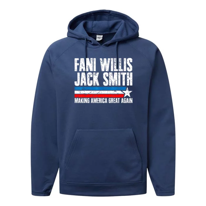 Fani Willis Jack Smith For President 2024 Retro Performance Fleece Hoodie