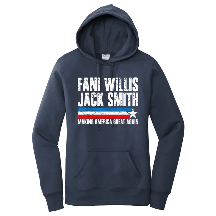 Fani Willis Jack Smith For President 2024 Retro Women's Pullover Hoodie