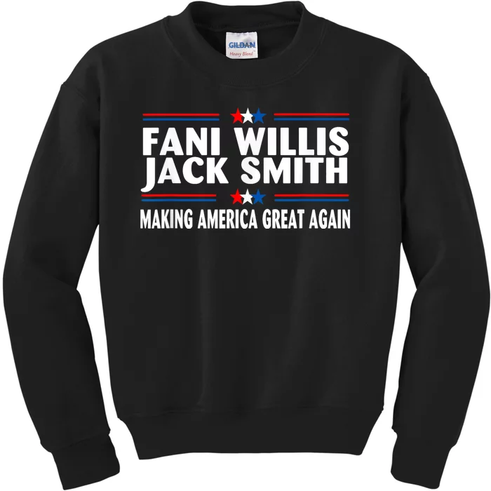 Fani WIllis Jack Smith Making America Great Again Kids Sweatshirt