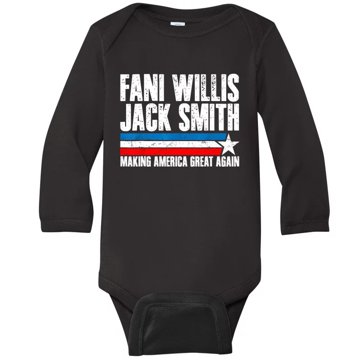 Fani Willis Jack Smith For President 2024 Retro Men Women Baby Long Sleeve Bodysuit