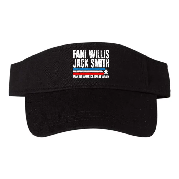 Fani Willis Jack Smith For President 2024 Retro Men Women Valucap Bio-Washed Visor