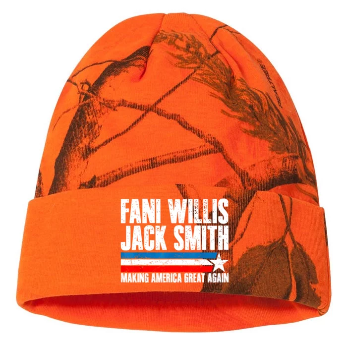 Fani Willis Jack Smith For President 2024 Retro Men Women Kati - 12in Camo Beanie