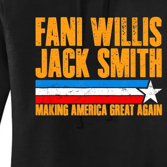 Fani Willis Jack Smith For President 2024 Retro 2024 Election Women's Pullover Hoodie