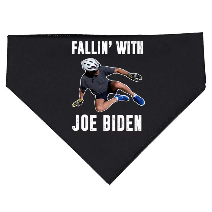 Fallin With Joe Biden Funny Bicycle USA-Made Doggie Bandana