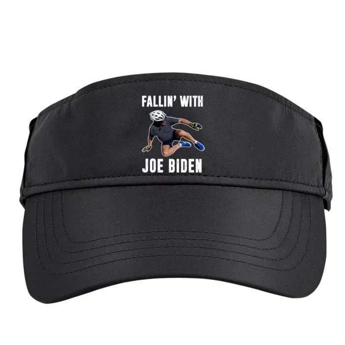 Fallin With Joe Biden Funny Bicycle Adult Drive Performance Visor