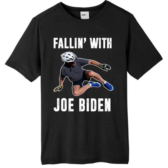 Fallin With Joe Biden Funny Bicycle ChromaSoft Performance T-Shirt