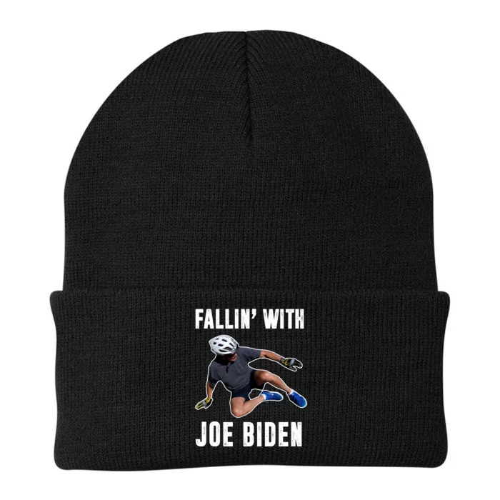 Fallin With Joe Biden Funny Bicycle Knit Cap Winter Beanie