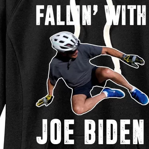 Fallin With Joe Biden Funny Bicycle Women's Fleece Hoodie