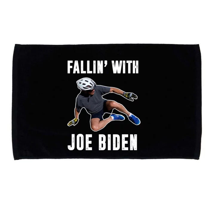 Fallin With Joe Biden Funny Bicycle Microfiber Hand Towel