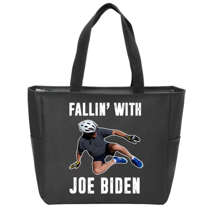 Fallin With Joe Biden Funny Bicycle Zip Tote Bag