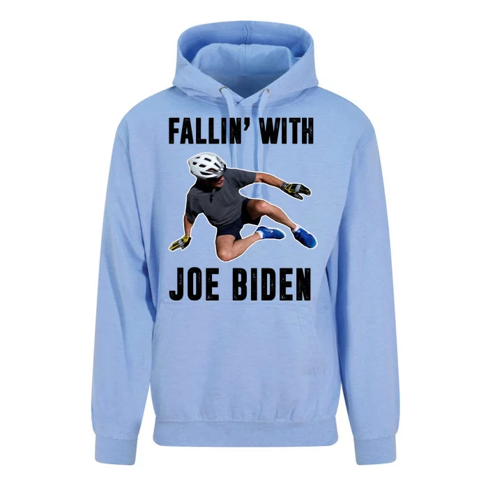 Fallin With Joe Biden Funny Bicycle Unisex Surf Hoodie