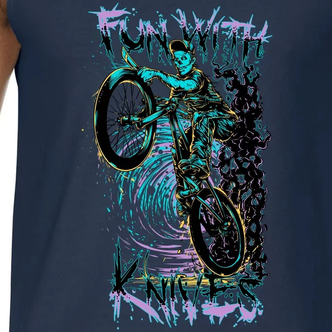 Fun With Knives Bike Trickster Rider Comfort Colors® Tank Top