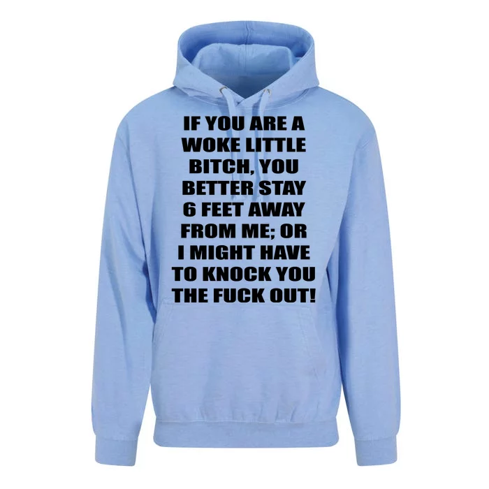 Funny Woke Little Bitch Unisex Surf Hoodie