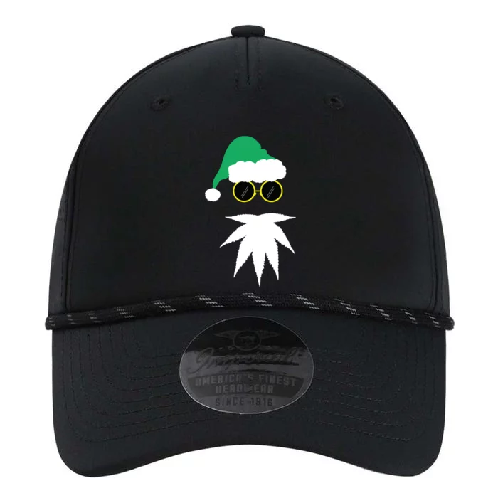 Funny Weed Leaf Santa Beard Naughty Christmas Marijuana Performance The Dyno Cap