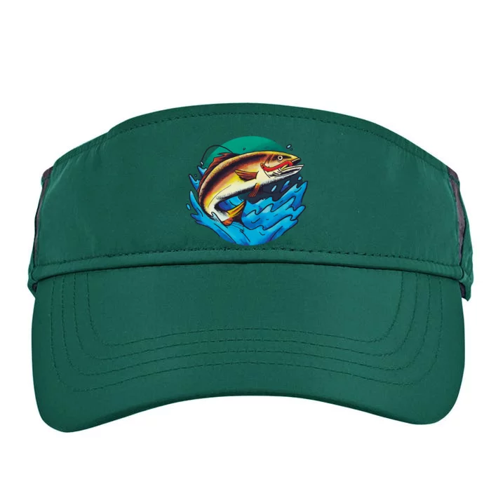 Fishing Worm Lake Adult Drive Performance Visor