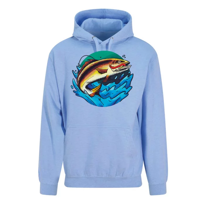 Fishing Worm Lake Unisex Surf Hoodie