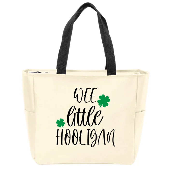 Funny Wee Little Hooligan St Patrick’s Day Funny Gift Zip Tote Bag