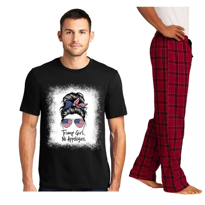 Funny Who Loves Donald Trump Retro Vintage Design Meaningful Gift Pajama Set