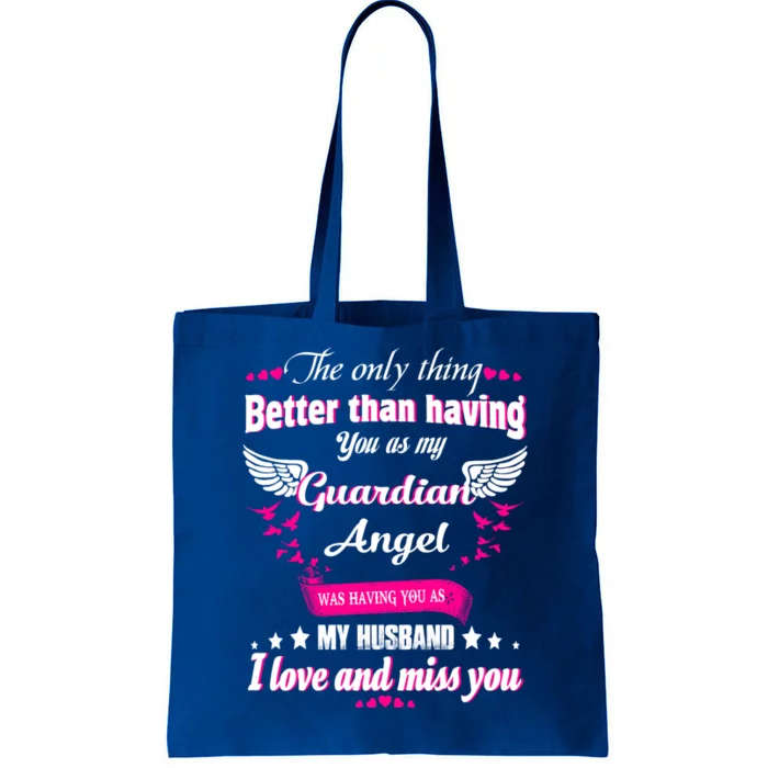 For Wives Loss Husband In Memorial Loving Husband In Heaven Gift Tote Bag