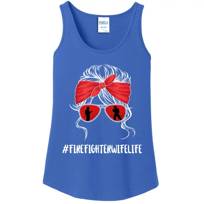 Firefighter Wife Life Fire Wife Great Gift Ladies Essential Tank