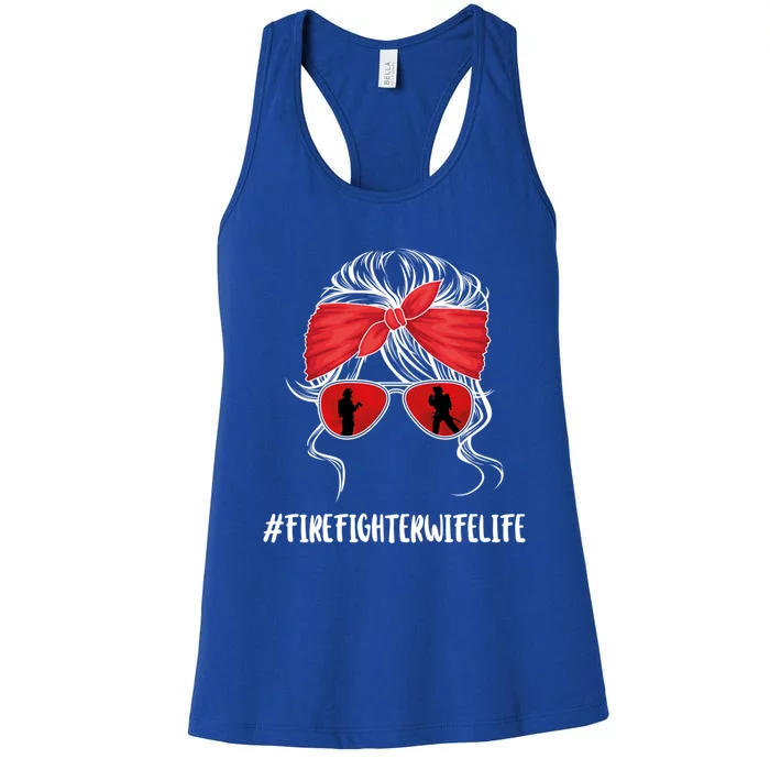 Firefighter Wife Life Fire Wife Great Gift Women's Racerback Tank