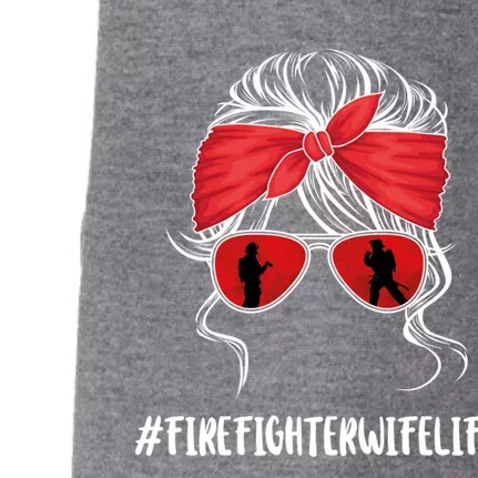 Firefighter Wife Life Fire Wife Great Gift Doggie 3-End Fleece Hoodie