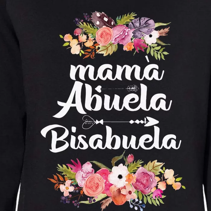 Funny Womens Mama Abuela Bisabuela Spanish Mother's Day Womens California Wash Sweatshirt