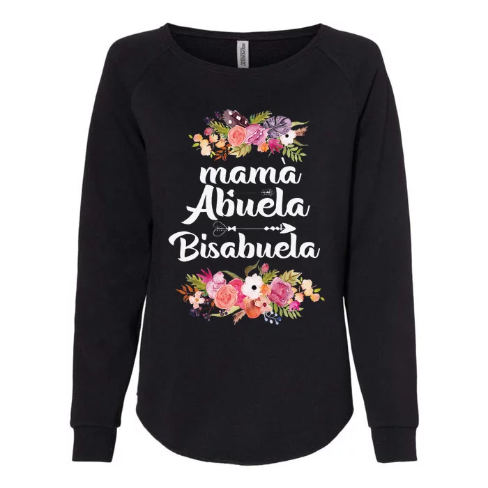 Funny Womens Mama Abuela Bisabuela Spanish Mother's Day Womens California Wash Sweatshirt